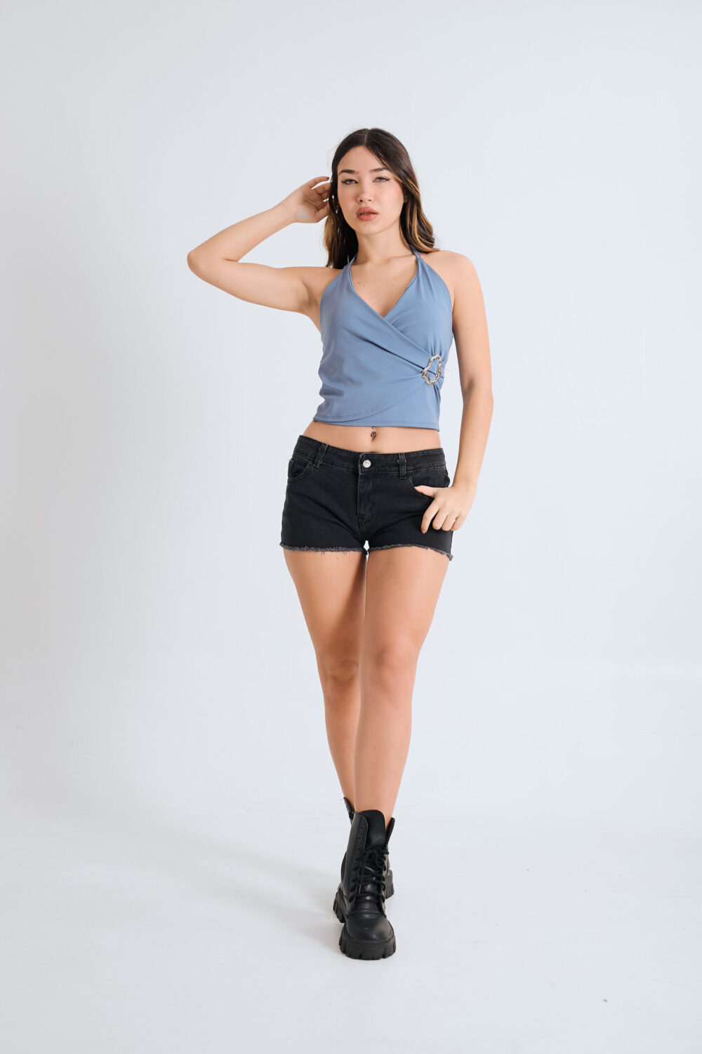 Short Henry - Negro [DENIM] - Imagen 5